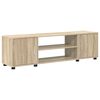 vidaXL Ensemble meuble TV 4 pcs Ch&ecirc;ne Sonoma Bois d'ing&eacute;nierie