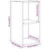 vidaXL Ensemble meuble TV Ch&ecirc;ne artisanal 37 x 37 x 107 cm