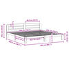 vidaXL Cadre de lit sans matelas 200x200 cm bois massif de pin