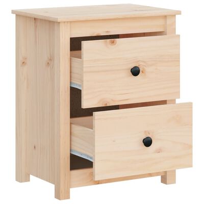 vidaXL Table de chevet 50x35x61,5 cm Bois de pin massif