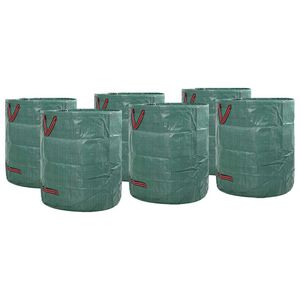 vidaXL Sacs &agrave; D&eacute;chets de Jardin 12 pc 120 l Vert Polypropyl&egrave;ne