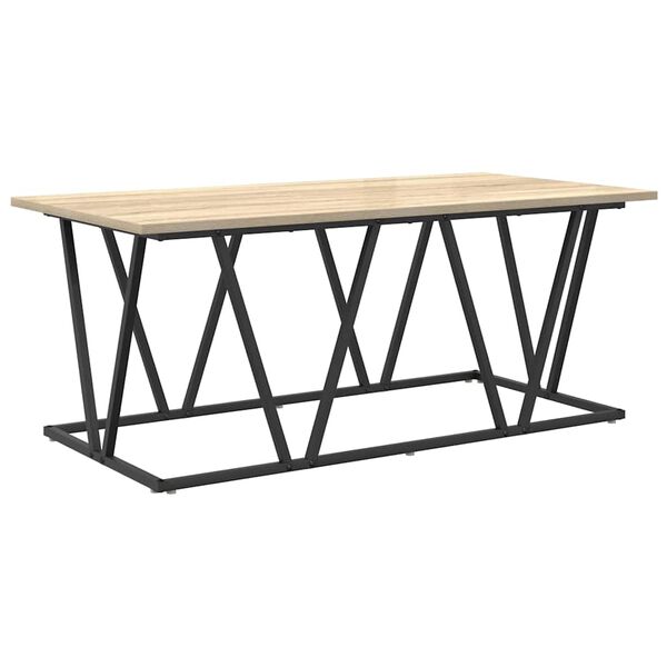 vidaXL Table basse Ch&ecirc;ne Sonoma 100 x 50 x 40 cm