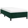 vidaXL Cadre de lit sans matelas vert foncé 90x200 cm velours