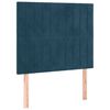 vidaXL Cadre de lit sans matelas bleu fonc&eacute; 120x190 cm velours