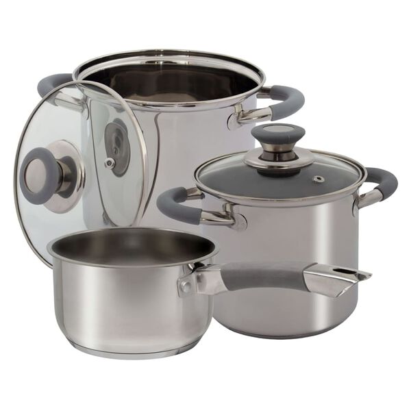 Eurotrail Ensemble de batterie de cuisine 3 pcs Dunbar inox