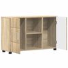 vidaXL Buffet avec &eacute;tag&egrave;re FLORIN Ch&ecirc;ne Sonoma 88,5 x 30,5 x 55,5 cm
