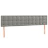 vidaXL Cadre de lit sans matelas gris clair 120x190 cm velours