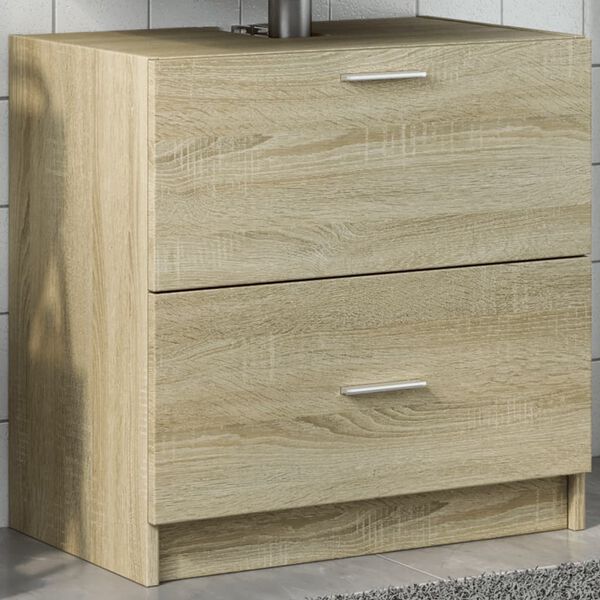 vidaXL Armoire d'&eacute;vier ch&ecirc;ne sonoma 59x37x59 cm bois d'ing&eacute;nierie