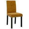 vidaXL Chaises &agrave; manger lot de 2 marron velours