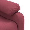 vidaXL Fauteuil inclinable Rouge bordeaux Tissu