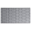 vidaXL Tapis d'ext&eacute;rieur ARAKIL Blanc et noir 160x230 cm PP