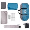 vidaXL Tente familiale tunnel 6 personnes bleu imperm&eacute;able
