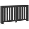 vidaXL Cache-Radiateur Ch&ecirc;ne noir 149 x 20 x 82 cm Bois d'ing&eacute;nierie