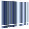 vidaXL Toile de rechange pour auvent Bleu et Blanc 280 x 195 cm