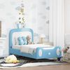 vidaXL Cadre de lit pour tout-petit avec t&ecirc;te de lit Bleu 70 x 140 cm
