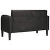 vidaXL Canap&eacute; causeuse noir 110 cm similicuir
