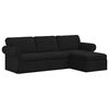 vidaXL Canap&eacute; Noir 245 x 138 x 80 cm tissu