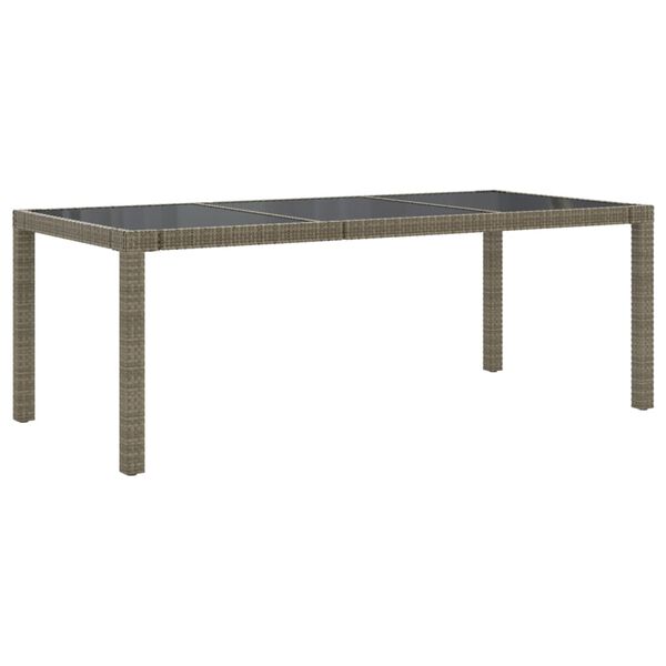 vidaXL Salon de jardin 7 pcs avec coussins R&eacute;sine tress&eacute;e Gris