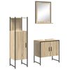 vidaXL Ensemble de mobilier de salle de bain 3 pc Marron