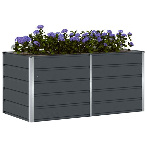 vidaXL Jardini&egrave;re Anthracite 160 x 80 x 75 cm Acier
