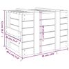 vidaXL Bo&icirc;te de rangement Gris 58x40,5x42 cm Bois massif de pin