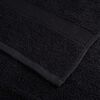 vidaXL Serviette Invit&eacute; SOLUND 25 pcs Noir 70 x 140 cm Coton