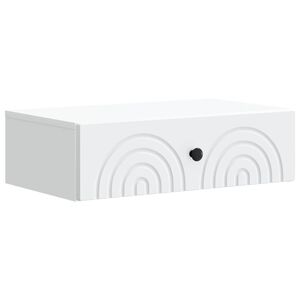 vidaXL Table d'appoint murale 59 x 34,5 x 17 cm Bois d'ing&eacute;nierie