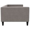 vidaXL Lit de repos sans matelas taupe 90x200 cm tissu