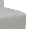 vidaXL Canap&eacute; modulaire sans accoudoirs Gris nuage 55 cm Tissu