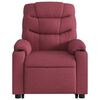 vidaXL Fauteuil inclinable de massage Rouge bordeaux Tissu