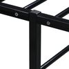 vidaXL Cadre de lit sans matelas noir m&eacute;tal 120x200 cm