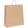 vidaXL Sacs en papier 50 pcs avec poign&eacute;es marron 45x17x48 cm