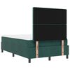 vidaXL Lit &agrave; ressorts avec matelas Vert fonc&eacute; 120 x 190 cm Velours