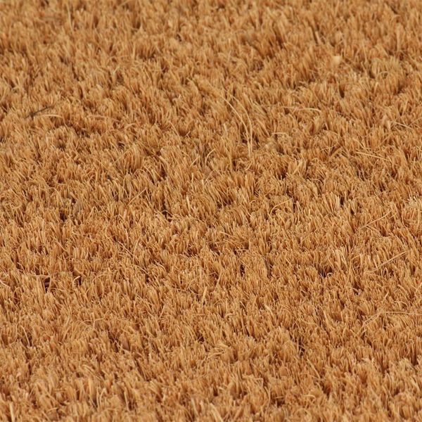 vidaXL Tapis de porte naturel 100x200 cm fibre de coco touffet&eacute;
