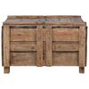 vidaXL Table basse 65x65x38 cm bois d'acajou massif