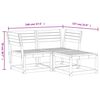 vidaXL Salon de jardin 3 pcs bois de pin massif