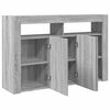 vidaXL Buffet Gris Sonoma 116 x 30 x 75 cm Bois d'ing&eacute;nierie