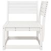 vidaXL Canap&eacute; d'angle de jardin blanc 73x73x78cm bois pin massif