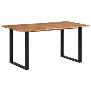 vidaXL Table de salle &agrave; manger 154x80x76 cm Bois d'acacia solide
