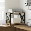 vidaXL Support d'imprimante Ch&ecirc;ne artisanal 44 x 26 x 31.5 cm