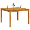 vidaXL Table &agrave; manger de jardin 110x110x75 cm bois d'acacia massif