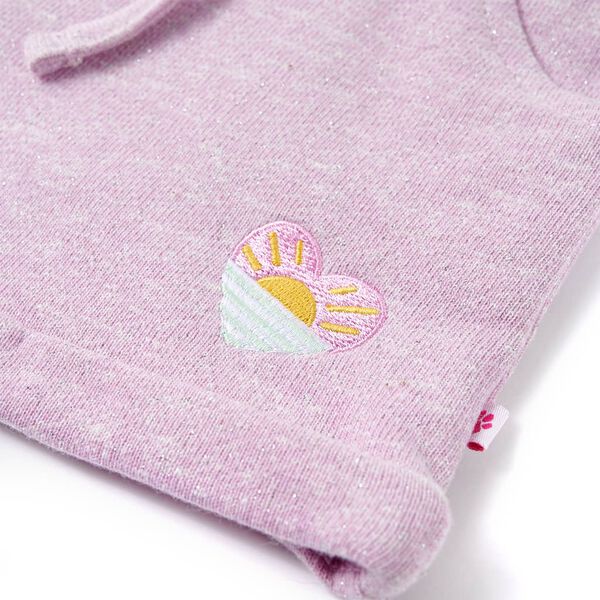 Short pour enfants avec cordon de serrage lilas mélangé 116