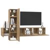 vidaXL Ensemble meuble TV 5 pcs ch&ecirc;ne artisanal 181 x 30 x 120 cm