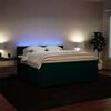 vidaXL Sommier &agrave; lattes de lit et matelas Vert fonc&eacute; 180x200cm Velours