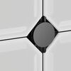 vidaXL Cubes de rangement 12 pcs avec portes noir PP
