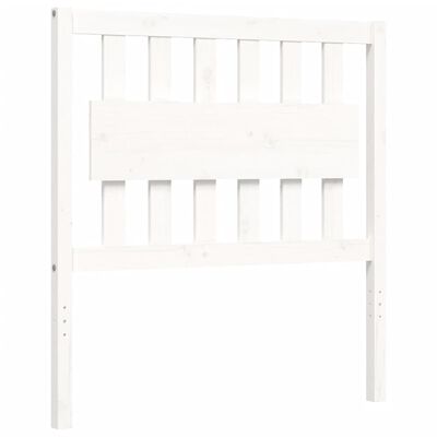 vidaXL Cadre de lit sans matelas blanc 90x200 cm bois de pin massif