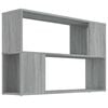 vidaXL Biblioth&egrave;que Sonoma gris 100x24x63 cm Bois d'ing&eacute;nierie