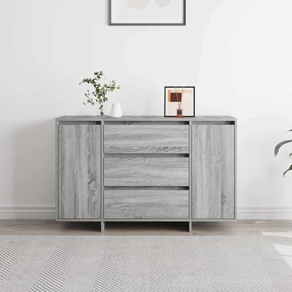 vidaXL Buffet Gris Sonoma 120 x 41 x 75 cm Bois d'ingénierie