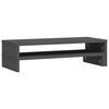 vidaXL Support de moniteur Gris (52-101)x22x14 cm Bois de pin solide