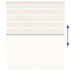 vidaXL Store z&egrave;bre beige marbr&eacute; largeur du tissu 125,9 cm polyester